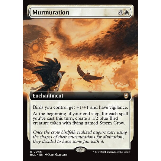BLC_046 Murmuration *Extended Art* MTG Magic: The Gathering: Bloomburrow Commander_Rare