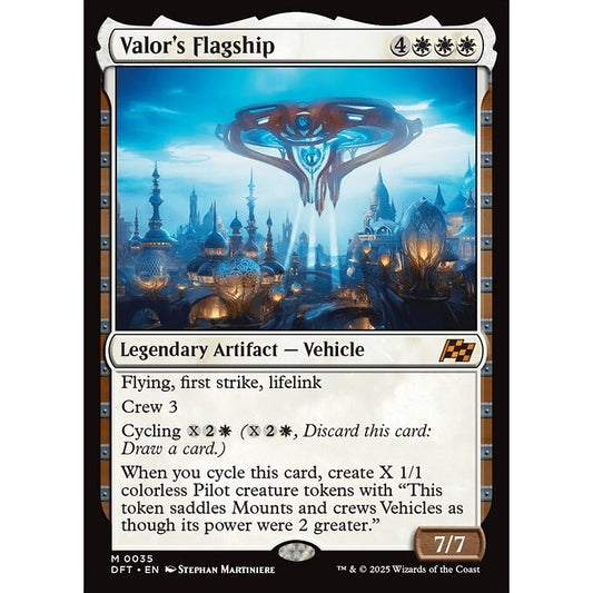 DFT_035 Valor's Flagship *Aetherdrift* MTG Magic: The Gathering_Mythic