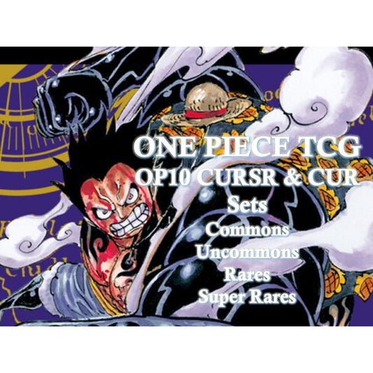 OP10_CURSR *One Piece TCG: Royal Blood* Set of Common, Uncommon, Rare, Secret Rare Original Japanese