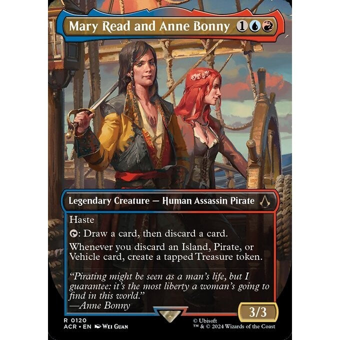 ACR_120 Mary Read and Anne Bonny *Extended Art* MTG Magic: The Gathering: Assassin's Creed_Rare