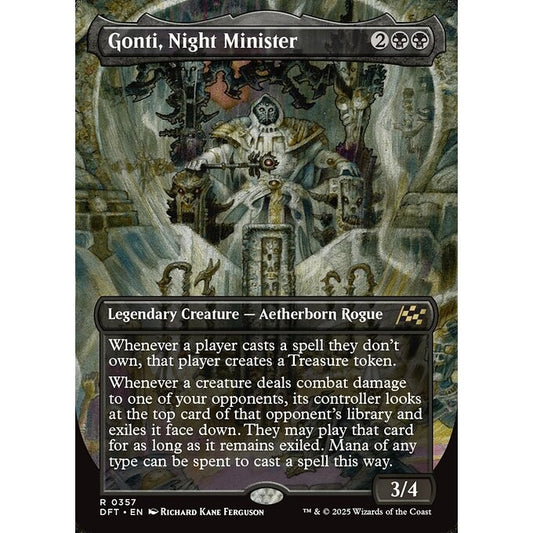 DFT_357 Gonti, Night Minister **Borderless BL* Aetherdrift* MTG Magic: The Gathering_Rare