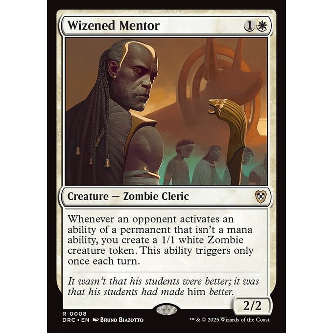 DRC_008 Wizened Mentor *Aetherdrift Commander* MTG Magic: The Gathering_Rare