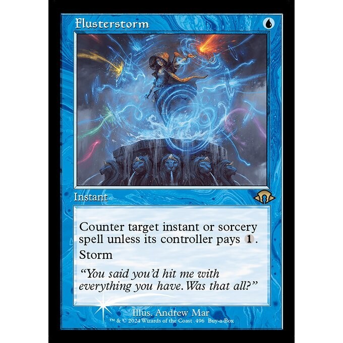 MH3_496 Flusterstorm *Buy a Box Promo* MTG Magic: The Gathering: Modern Horizons 3_Rare