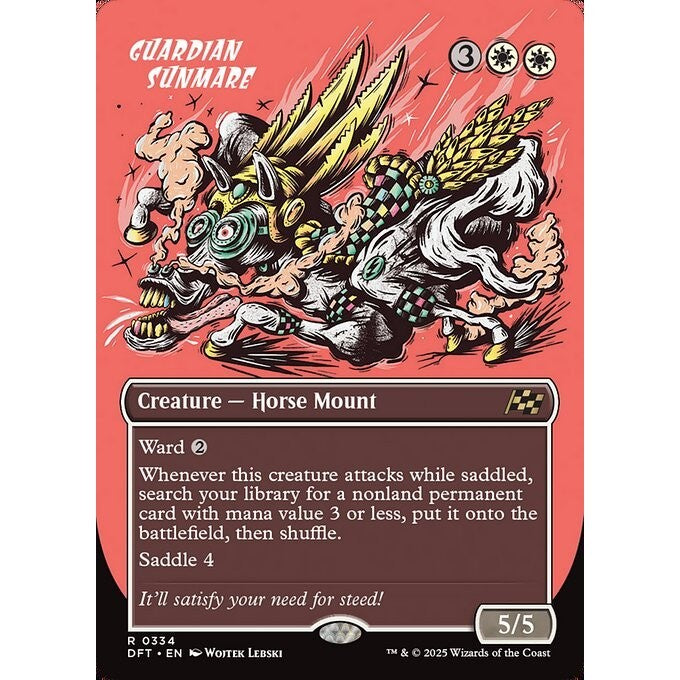 DFT_334 Guardian Sunmare **RUDE RIDERS BL Borderless* Aetherdrift * MTG Magic: The Gathering_Rare