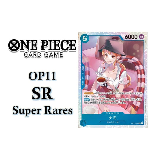 OP11 SR One Piece TCG Singles Original Jap FOIL Super / Secret Rare_Charlotte Katakuri Nami Sanji Helmeppo Bege JP OP-11