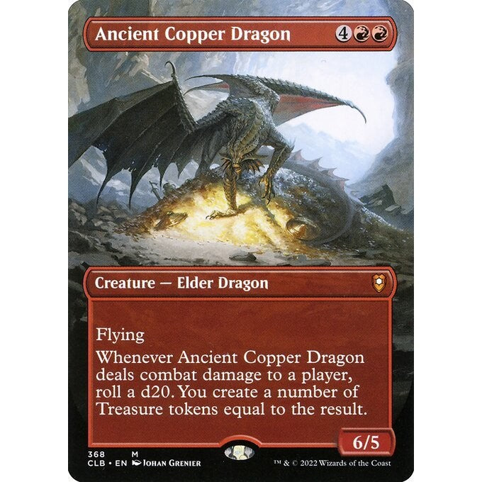 CLB_368 Ancient Copper Dragon *Borderless BL* MTG Magic: The Gathering: Commander Legends: Baldur's Gate_Mythic