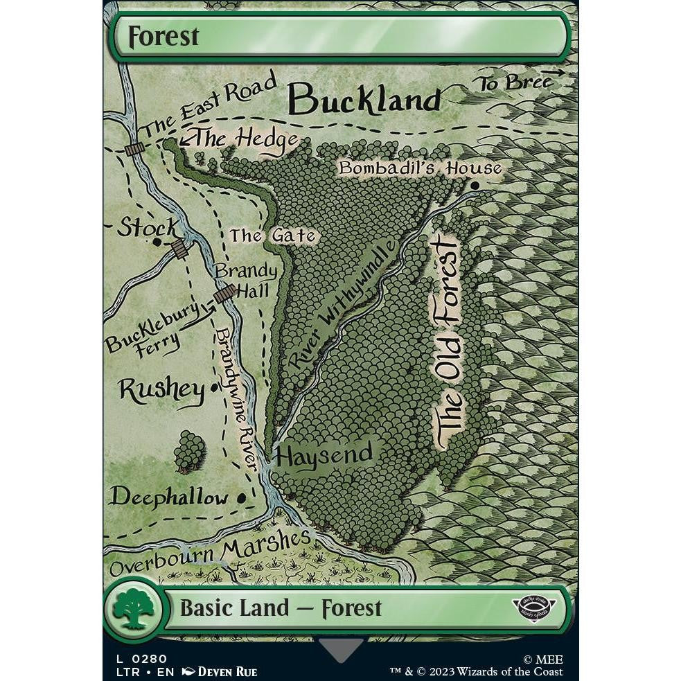 Lord OF THE RINGS MAP LANDS BASIC LAND Surge FoilS Choose Your Cards MTG Magic: The Gathering LTR