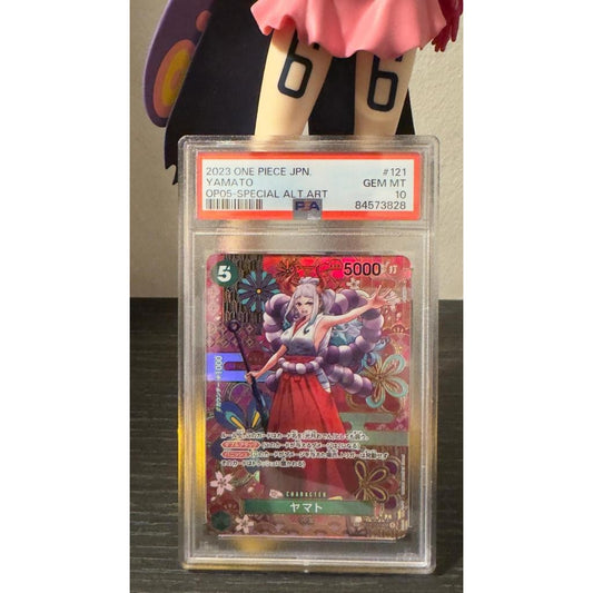 OP01_121  * YAMATO SP PSEC PSA 10 GRADED SLAB GEM MINT One Piece TCG_Secret Rare OP05 AA Parallel PSA10