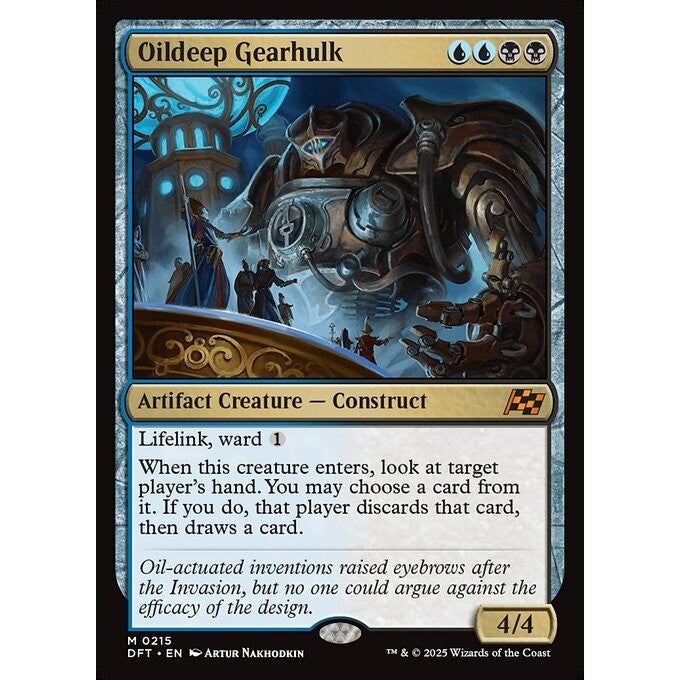 DFT_215 Oildeep Gearhulk *Aetherdrift* MTG Magic: The Gathering_Mythic