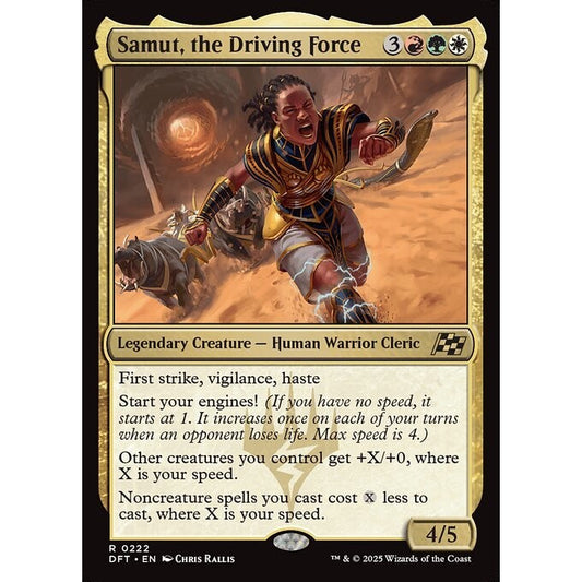 DFT_222 Samut, the Driving Force *Aetherdrift* MTG Magic: The Gathering_Rare