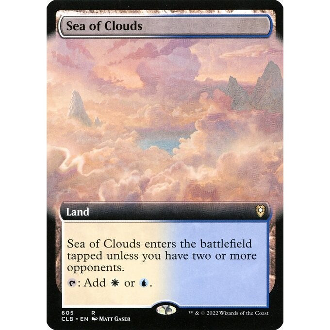 CLB_605 Sea of Clouds *Extended Art EA* MTG Magic: The Gathering: Commander Legends: Baldur's Gate_Rare