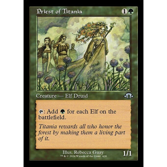 MH3_428 Priest of Titania *Classic Retro Print* MTG Magic: The Gathering: Modern Horizons 3_Uncommon