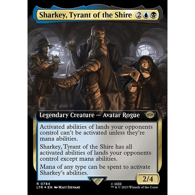 LTR_784 Sharkey, Tyrant of the Shire EA Surge Foil MTG Magic: The Gathering: Lord of the Rings Rare