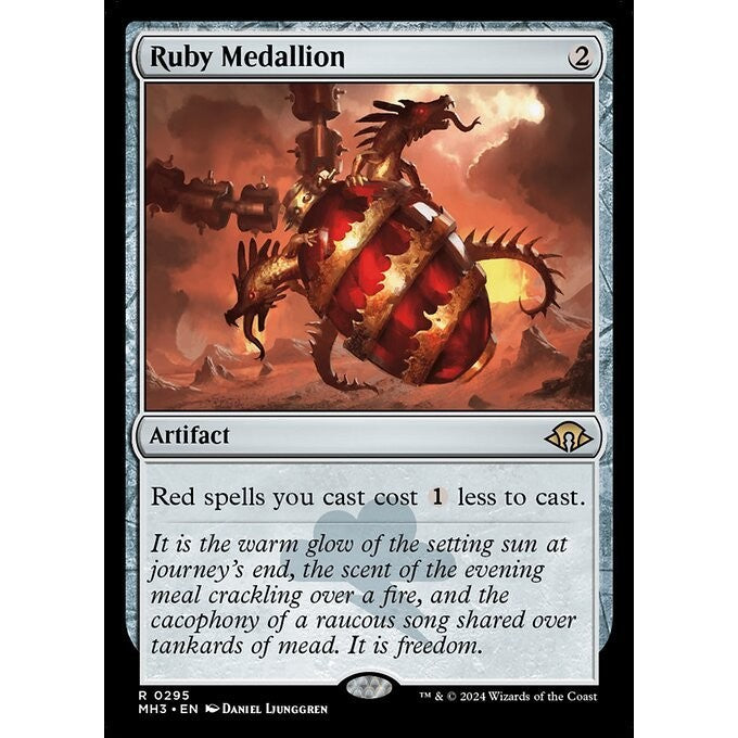 MH3_295 Ruby Medallion MTG Magic: The Gathering: Modern Horizons 3_Rare