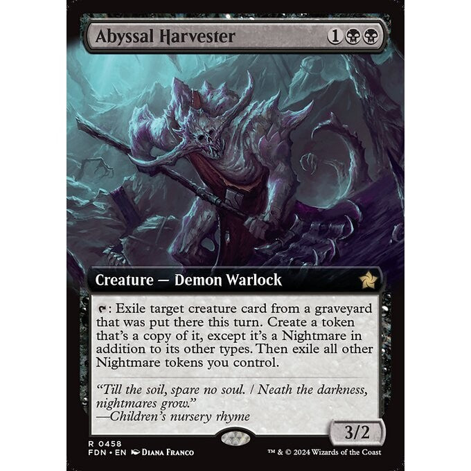 FDN_458 Abyssal Harvester *Extended Art EA* MTG Magic: The Gathering: Foundations_Rare