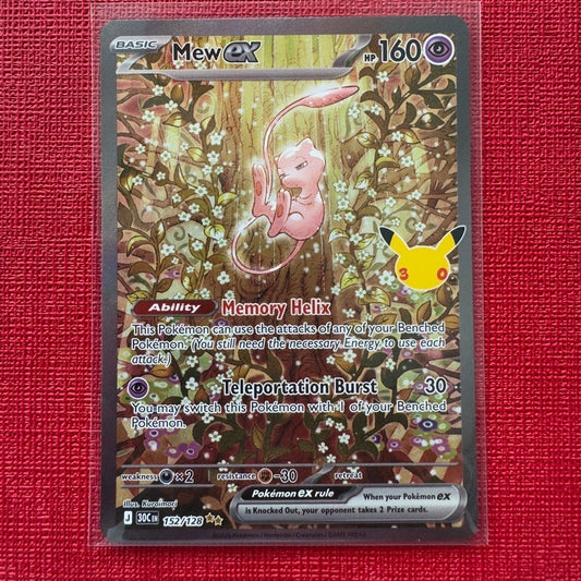 30c_152/128 MEW Ex SIR *30th Anniversary Celebrations*  English Holofoil Special Illustration Rare Pokemon TCG