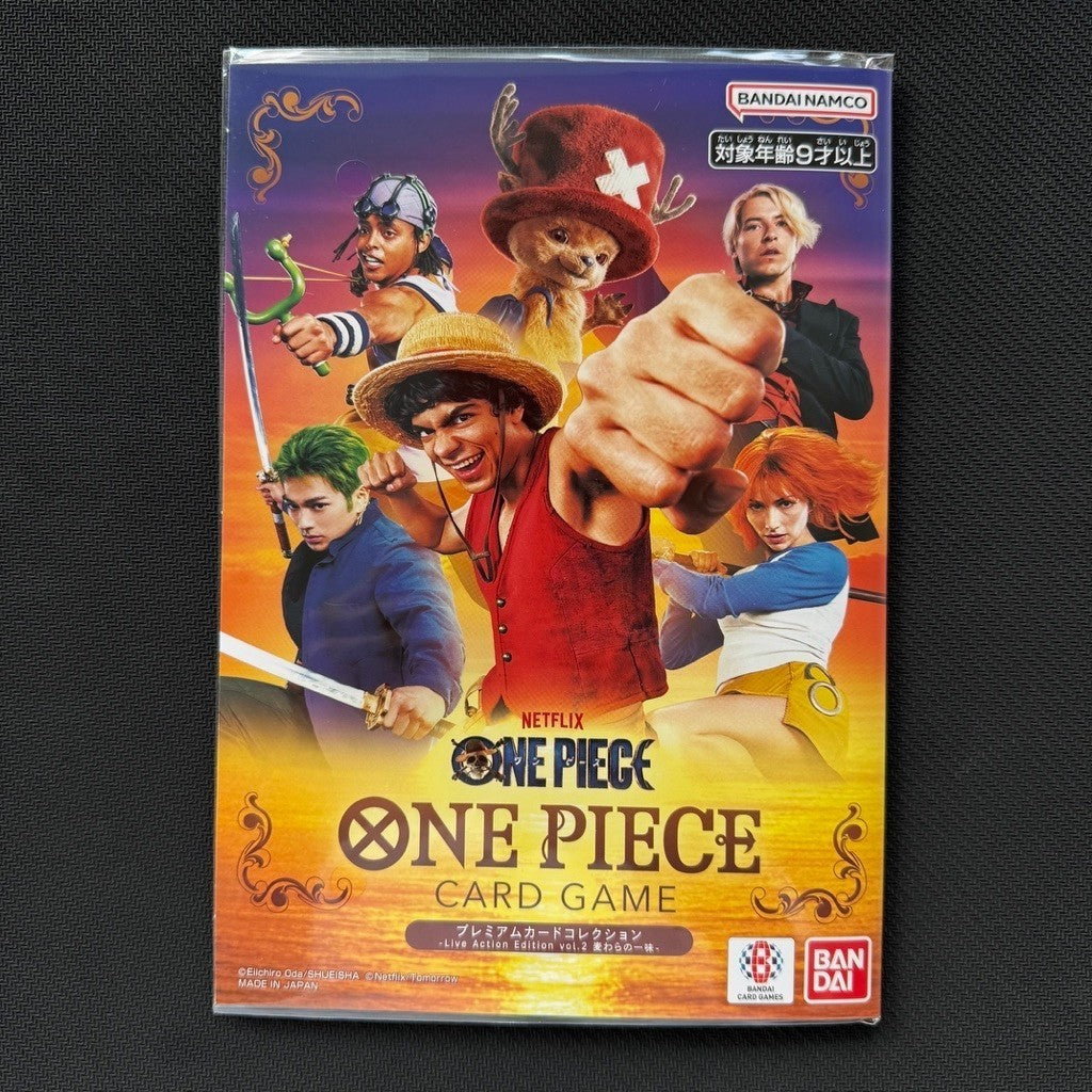 STRAW HAT CREW | One Piece TCG Live Action Collection Vol.2 Folder 7 Cards Sealed | Luffy Nami Zoro Sanji Chopper OPTCG
