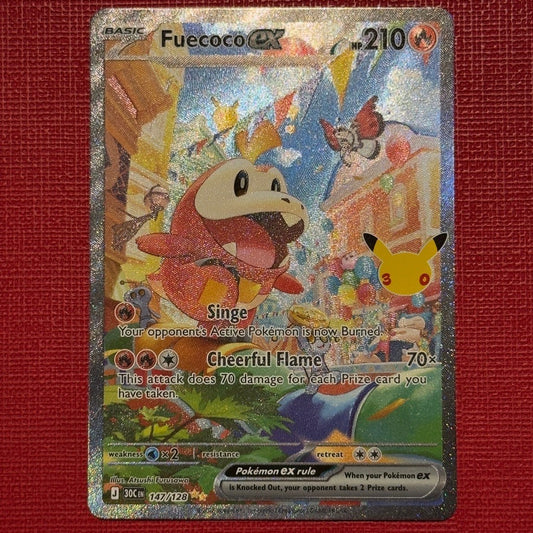 30c_147/128 FUECOCO Ex SIR *30th Anniversary Celebrations*  English Holofoil Special Illustration Rare Pokemon TCG