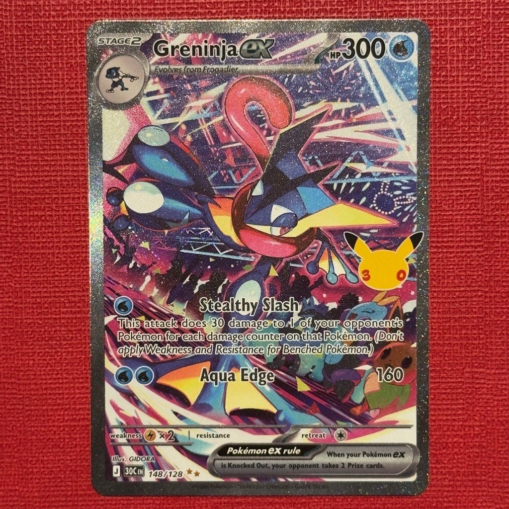30c_148/128 GRENINJA Ex SIR *30th Anniversary Celebrations*  English Holofoil Special Illustration Rare Pokemon TCG