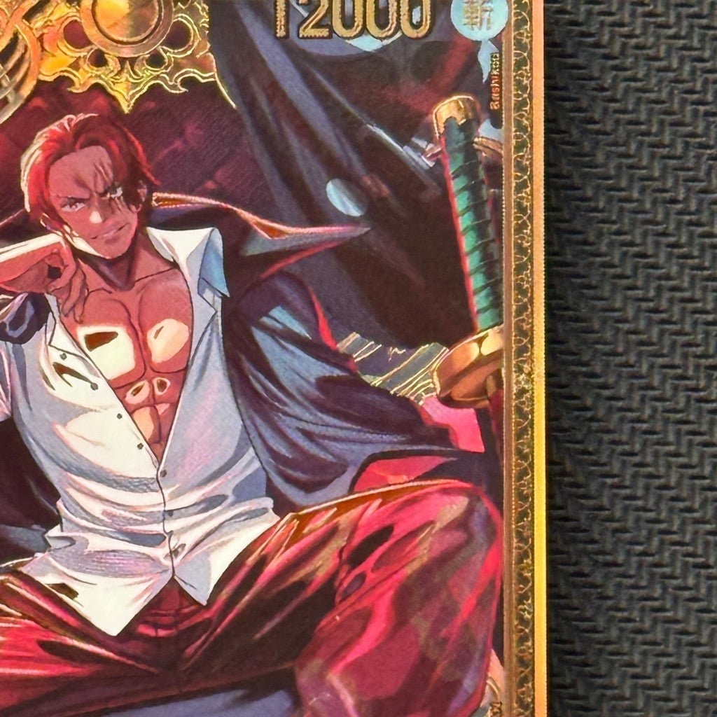 OP13_028* SHANKS Gold SP (Not for Grading) *The World's Strongest Warriors* One Piece TCG Special Parallel Rare AA OP17