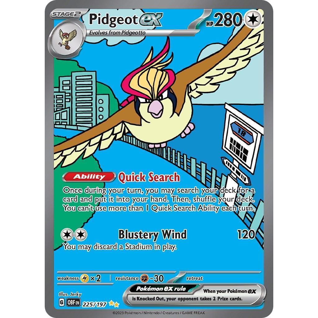 OBF_225/197 PIDGEOT *Obsidian Flames* DR English Pokemon TCG_Double Rare