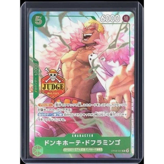 OP09_031 DONQUIXOTE DOFLAMINGO (Doffy) Special JUDGE Promo One Piece TCG _P-R Parallel Rare AA
