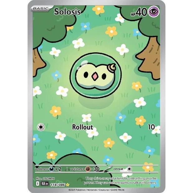 BLK_118/086 SOLOSIS *Black Bolt* UR English Pokemon TCG_Ultra Rare