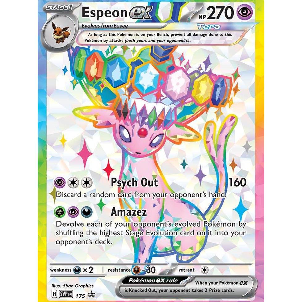 SV-P 175 Espeon EX Black Star Promo *Prismatic Evolutions* English Pokemon TCG_Full Art