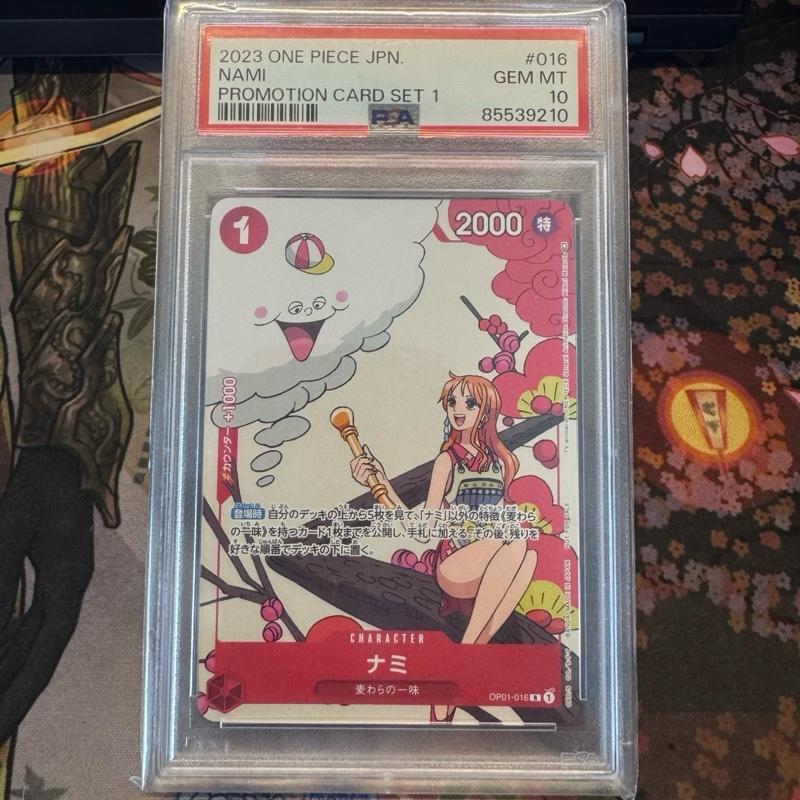 OP01_016 NAMI (with Zeus) *TV Animation Promo Card Set 1 PSA10 GRADED SLAB GEM MINT One Piece TCG_ PSA 10