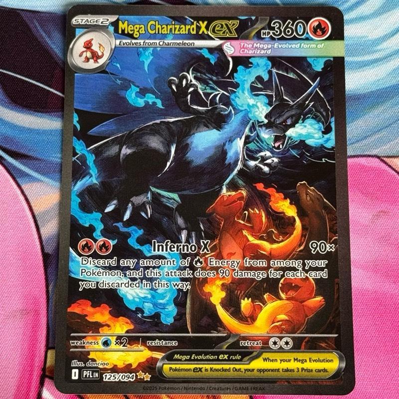 PFL_125/094 Mega CHARIZARD X EX SAR *Phanstasmal Flames* AR English Pokemon TCG_Special Art Rare