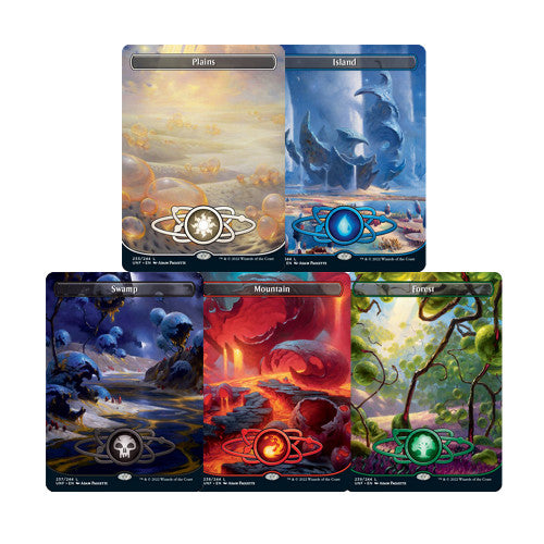 UNF UNFINITY BASIC LANDS - PLANETARY SPACE CYCLE Foil and Regular Available MTG Magic: the Gathering Basic Land