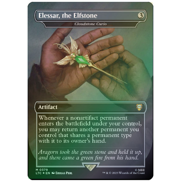 LTC_379 SURGE FOIL ELESSAR, THE ELFSTONE - CLOUDSTONE CURIO MTG: Magic the Gathering: Lord of the Rings Mythic