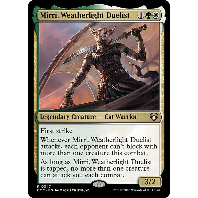 CMM_347 Mirri, Weatherlight Duelist MTG Magic: The Gathering: Commander Masters Rare