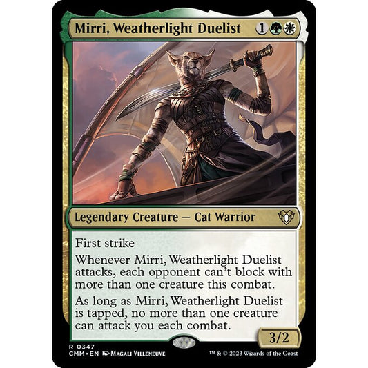 CMM_347 Mirri, Weatherlight Duelist MTG Magic: The Gathering: Commander Masters Rare