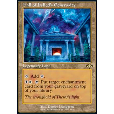 MH1_039 HALL OF HELIOD'S GENEROSITY - RETRO ETCHED FOIL MTG Magic The Gathering: Modern Horizons 1 Rare