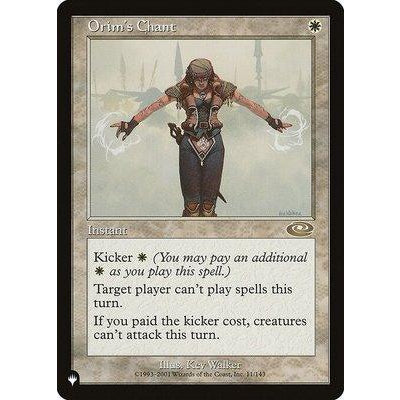 PLS_011 ORIM'S CHANT MTG: Magic the Gathering: Planeshift Rare