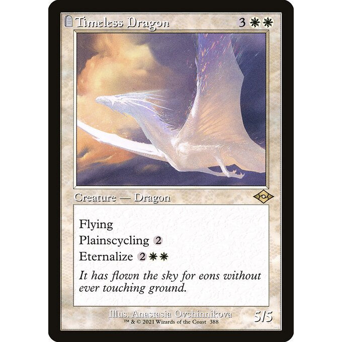 MH2_388 Timeless Dragon Retro Frame MTG Magic: The Gathering: Modern Horizons 2 Rare