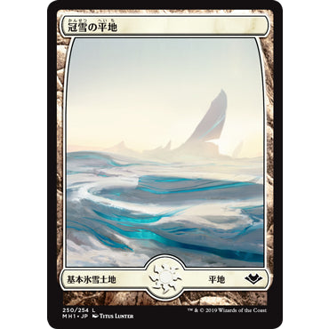 Snow-Covered Lands JAPANESE Plains Island Swamp Mountain Forest MTG: Magic Modern Horizons 1
