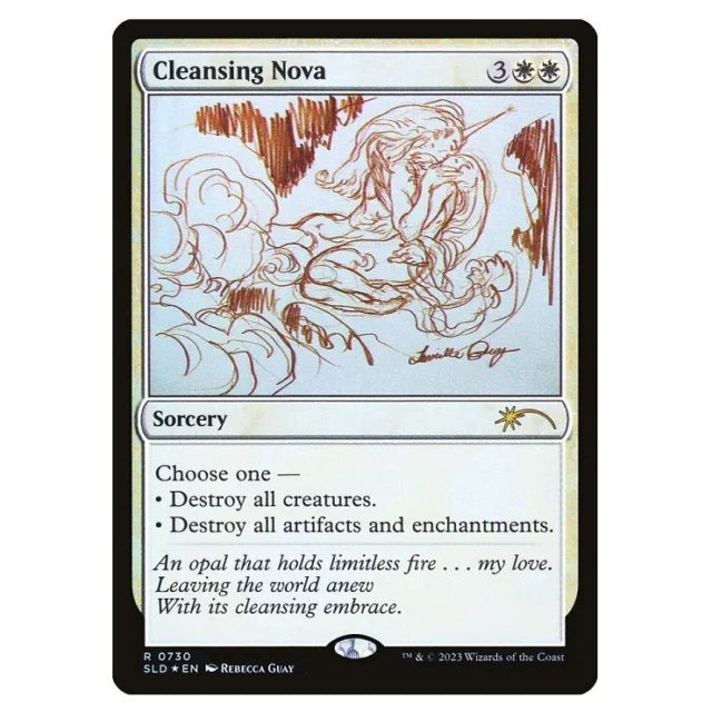 SLD_0730 - CLEANSING NOVA_Secret Lair FOIL SKETCH MTG Magic The Gathering: Secret Lair: Rebecca Guay