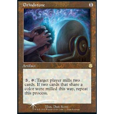 J23_002 JUDGE FOIL GRINDSTONE ALTERNATE ART MTG Magic: the Gathering Promo Judge Academy Rare