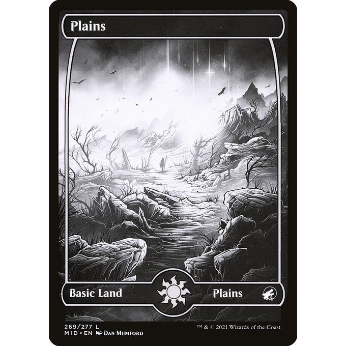 MID INNISTRAD: MIDNIGHT HUNT FULL ART ETERNAL NIGHT BASIC LANDS - AND REGULAR Choose Your Cards MTG Magic: The Gathering Basic Land