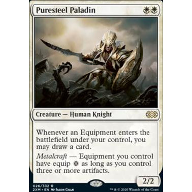 2XM_026 PURESTEEL PALADIN MTG Magic The Gathering: Double Masters Rare