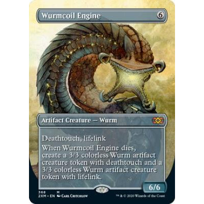 2XM_368 WURMCOIL ENGINE FOIL EA EXTENDED Box Topper  MTG Magic The Gathering: Double Masters Mythic