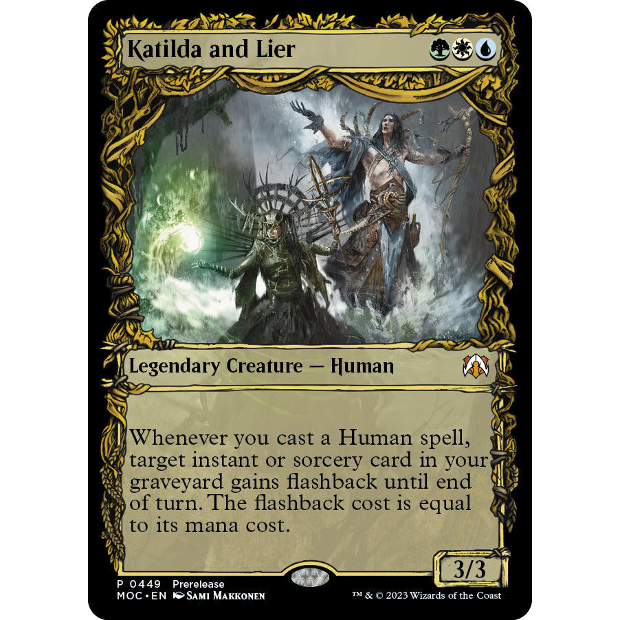 MOC_449 Katilda and Lier Prerelease Promo SC MTG Magic the Gathering: March of the Machines Commander Showcase Mythic