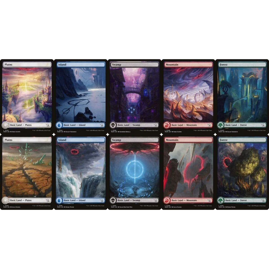 MoM March of the Machines FULL ART BASIC LANDS - Foil and Regular MTG Magic: the Gathering Basic Land
