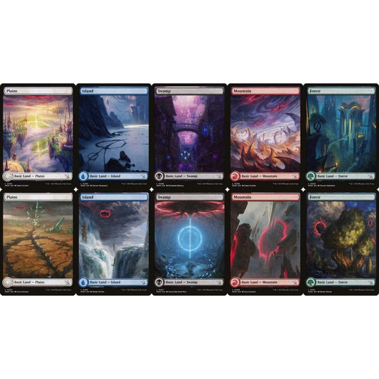 MoM March of the Machines FULL ART BASIC LANDS - Foil and Regular MTG Magic: the Gathering Basic Land