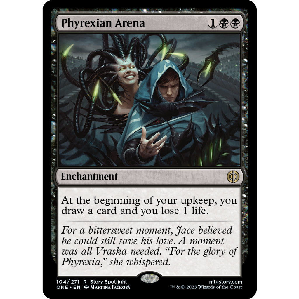 ONE_104 Phyrexian Arena MTG Magic the Gathering: Phyrexia One #104 Rare