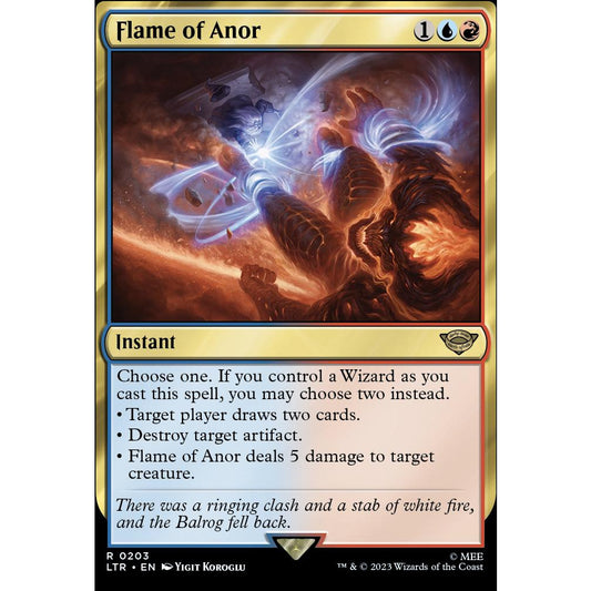 LTR_203 FLAME OF ANOR MTG: Magic the Gathering: Lord of the Rings Rare