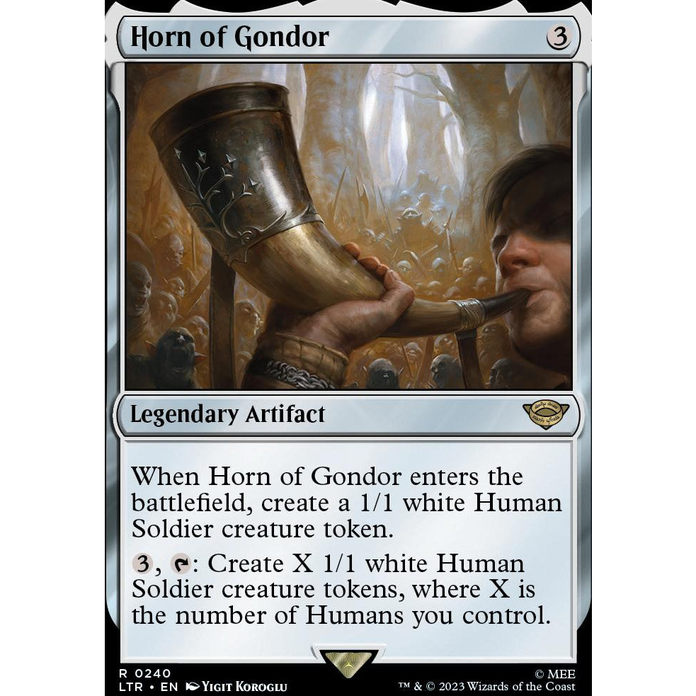 LTR_240 HORN OF GONDOR MTG: Magic the Gathering: Lord of the Rings Rare