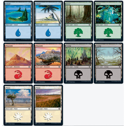 MH2 MODERN HORIZONS 2 ETCHED FOIL BASIC LANDS MTG Magic: the Gathering Basic Land